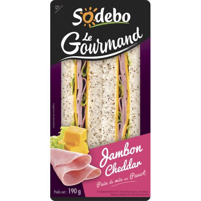 Sandwich Le Gourmand Jambon/Cheddar